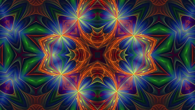 Colorful Vector Kaleidoscope Stock Footage