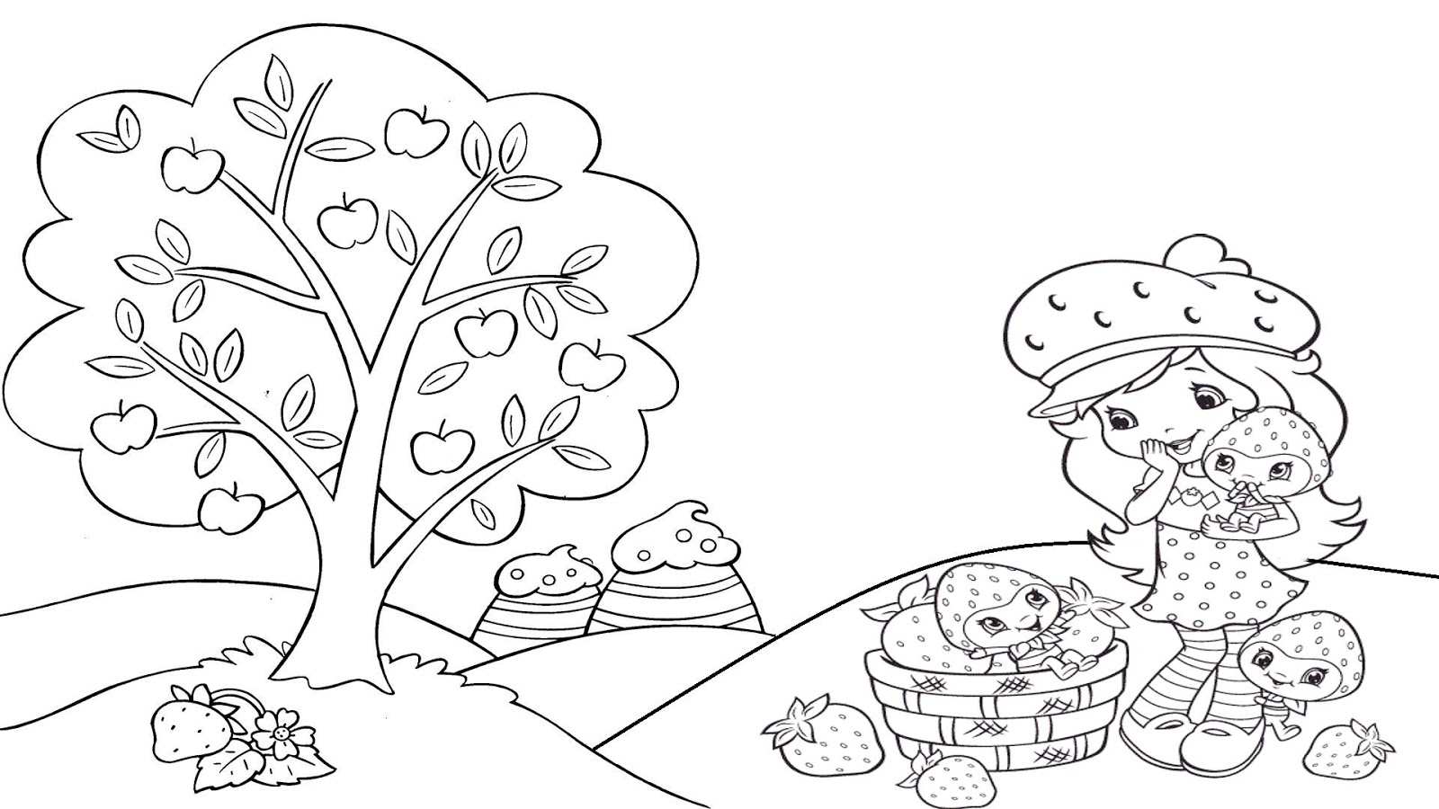 Magic Coloring Book Strawberry For Kids For Grils Free Coloring Pages And Coloring Book