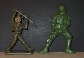 Combat Force; Darts and Caps; German Infantry; German Soldiers; German Toy Figurines; Hollow Figures; Hong Kong; Hong Kong Novelty; Hong Kong Plastic Toy; Hong Kong Toy; KM; Kwong Ming; Kwong Ming Plastic Factory; Made in Hong Kong; Military Action Gun Set; New Territories; Shooting Game; Small Scale World; smallscaleworld.blogspot.com; Target Game; Target Game Set; Target Shooter; Toy Guns;