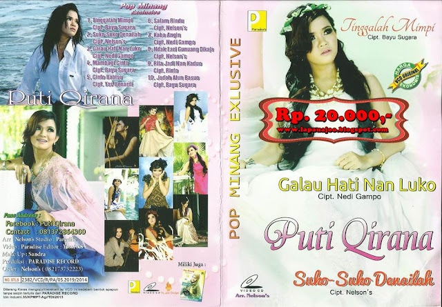 Puti Qirana - Galau Hati Nan Luko (Album Pop Minang Exclusive)