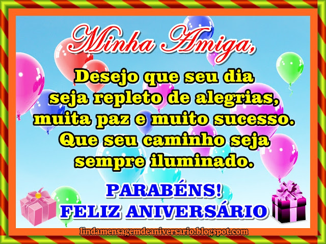 Blog Linda Mensagem de Aniversario amiga