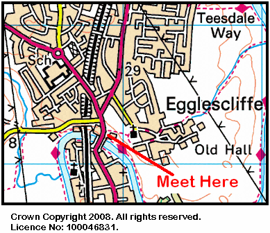 Map of Yarm Bridge area