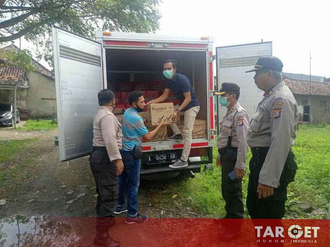 Kegiatan Rutin Yang Ditingkatkan (KRYD) Polres Serang Sita Ratusan Botol Miras