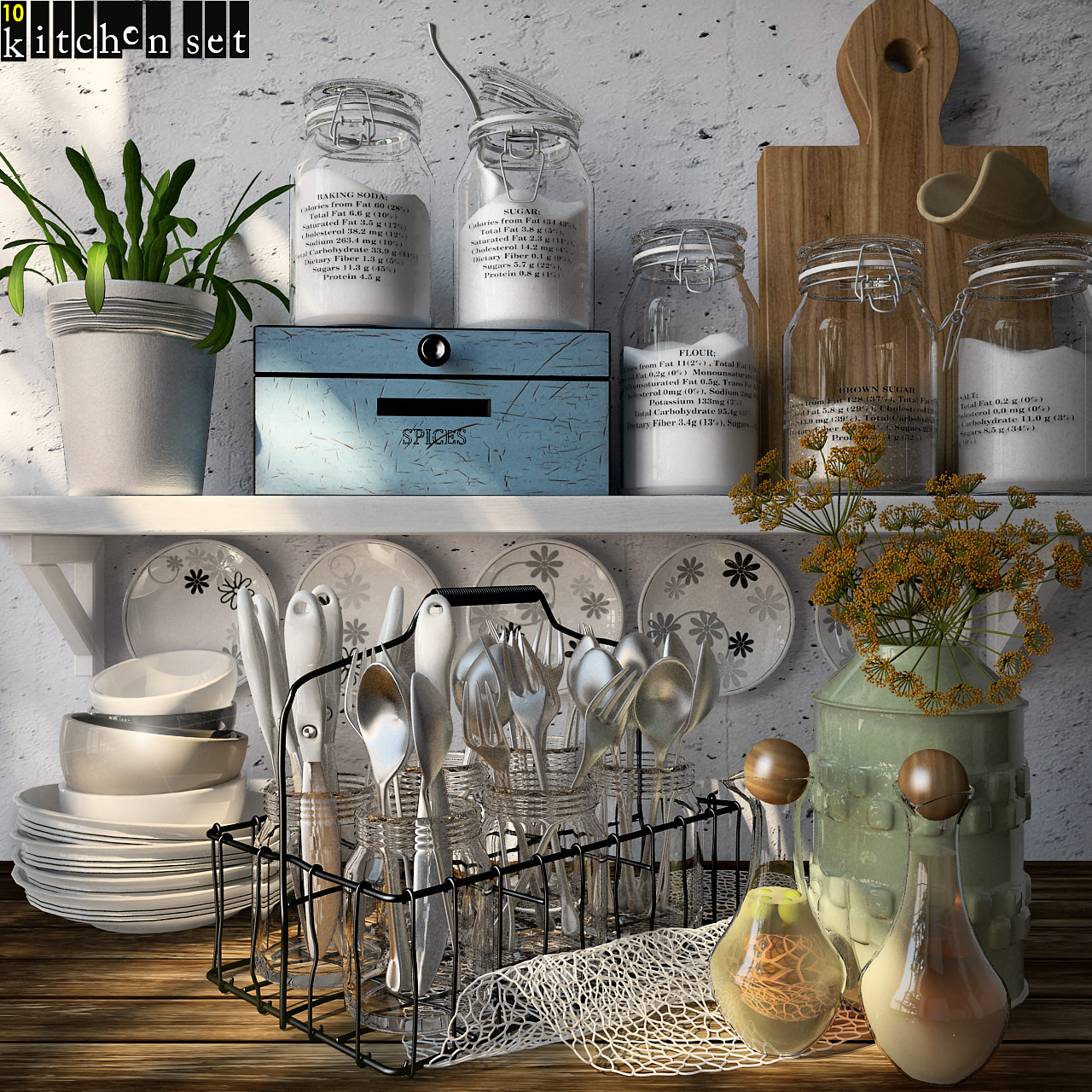 1 Kitchen  Sets  Collection Free Sketchup  Models