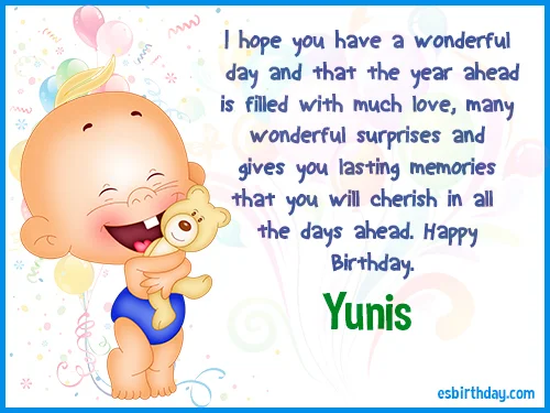 Yunis Happy birthday