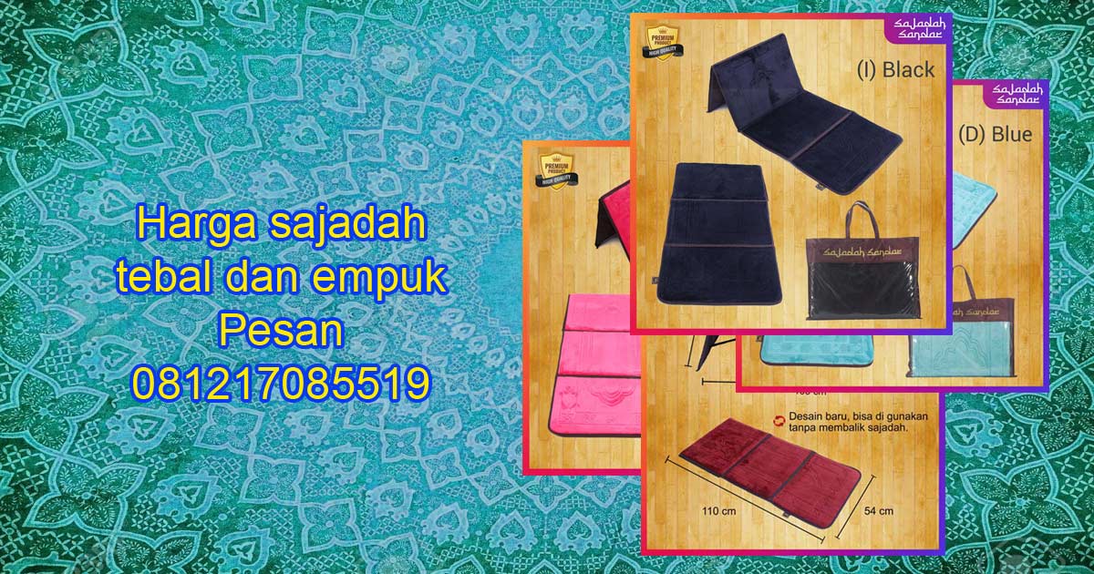 harga sajadah tebal dan empuk