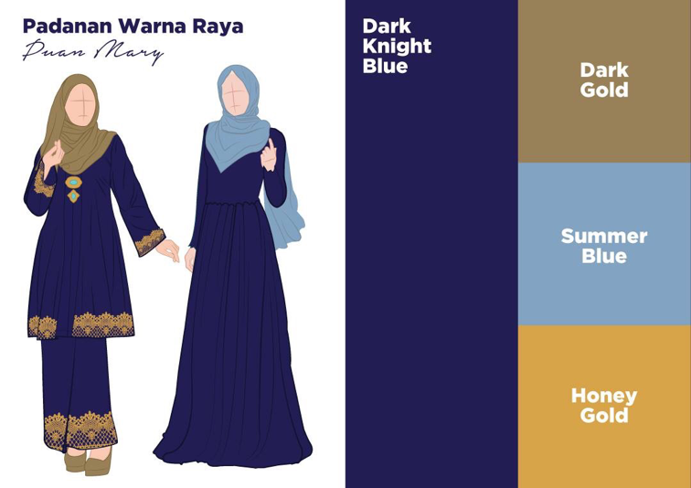 Sesuai ke Padanan Warna Baju  Raya kita INILAH REALITI 