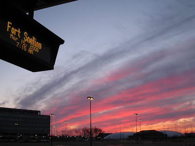 fort snelling station sunrise