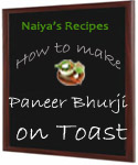 How to Make Paneer Bhurji on Toast