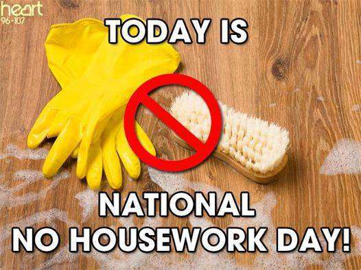 National No Housework Day Wishes Images download