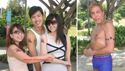 Airbrush Tattoos Families Together