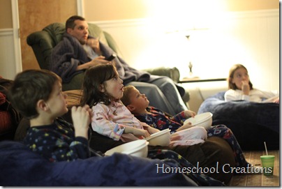 bean bags during movies