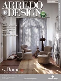 Arredo e Design. Tessuti e decorazione d'interni 2014-04 - Novembre 2014 | TRUE PDF | Quadrimestrale | Professionisti | Moda | Arredamento | Design
Arredo e Design. Tessuti e decorazione d'interni è una rappresentativa vetrina e un punto di riferimento nella decorazione tessile. Puntuale rassegna delle più attuali tendenze stilistiche, offre informazioni e approfondimenti su temi di carattere economico, produttivo, distributivo con analisi, inchieste, interviste, tavole rotonde e rassegne di prodotti. Autorevole “voce” specializzata, presenta una precisa declinazione editoriale degli argomenti, rivolta a tutte le tematiche che nell’arredamento tessile possono rappresentare consiglio, illustrazione di stile e indicazione merceologica.