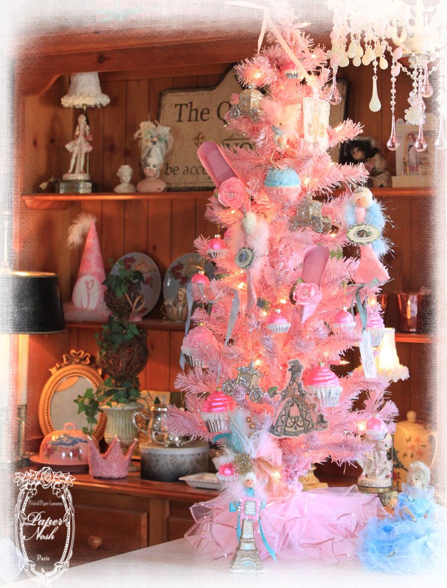 Paper Nosh Studio Pink Marie Antoinette Christmas Tree