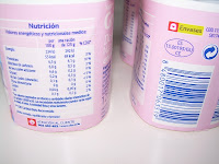Valores nutricionales del yogur estilo griego desnatado natural edulcorado DIA