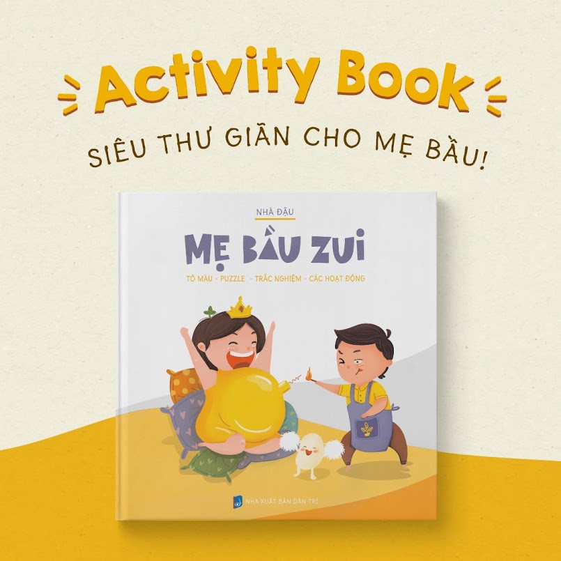 [A116] Kích thích sự phát triển của bé với sách tô màu độc đáo cho Bà Bầu