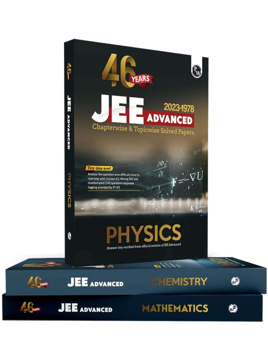 PW 46 Years Physics, Mathematics and Chemistry Combo Set!