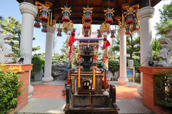 雲林斗六寧濟御庭園林山水文化園區，中國風建築庭園植栽免費參觀