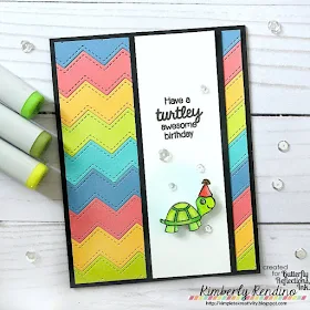 Sunny Studio Stamps: Turtley Awesome Customer Card by Kimberly Rendino