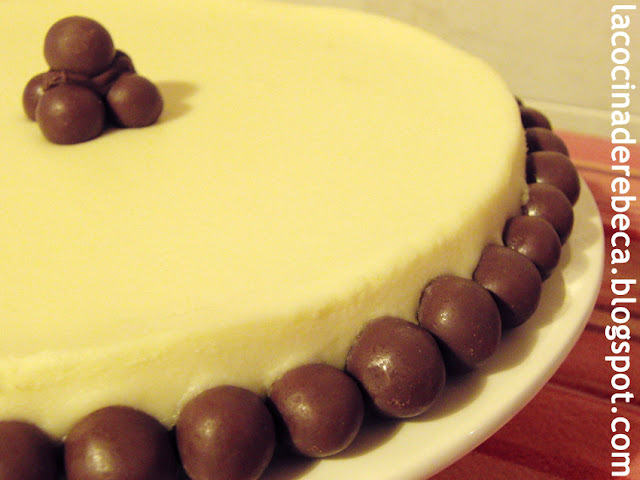 Tarta de chocolate blanco