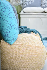 Outdoor patio cushions, throws, pillows, from Target stores, By: JoFer Interiors