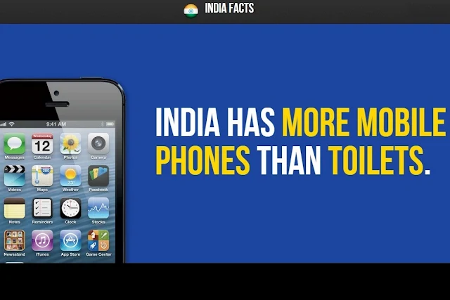 india has more mobile phones than toiltes