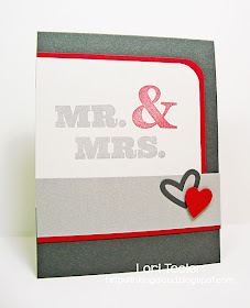 Mr. & Mrs. card-designed by Lori Tecler/Inking Aloud-stamps and dies from My Favorite Things