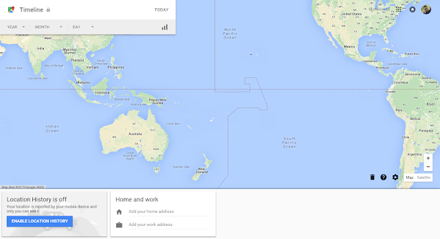 Google maps timeline