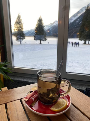 Lago di Anterselva con la neve