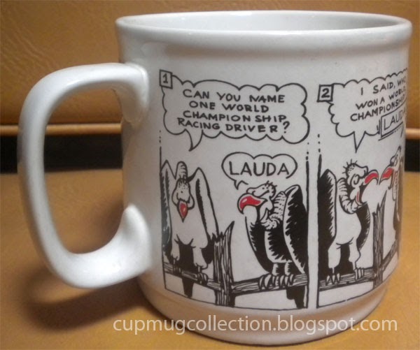 Comic Strip Mug about two birds funny conversation.