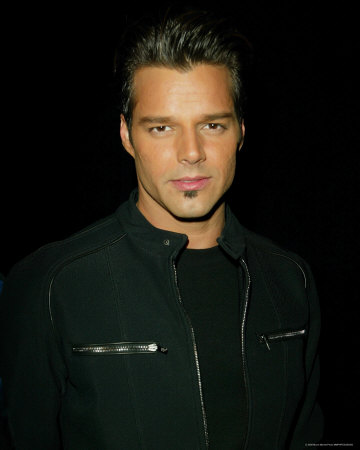 ricky martin long hair