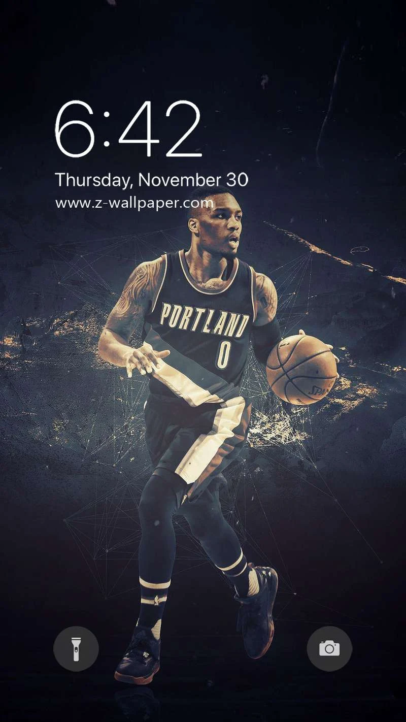 Z-Wallpaper | NBA Damian Lillard Mobile Phone Wallpapers