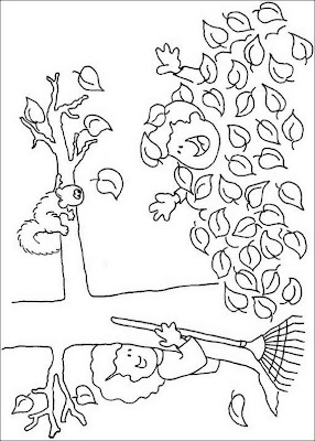 Free Fall Coloring Pages for Kids