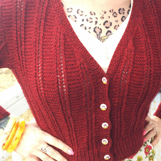 Mary Mead Cardigan - She Knits in Pearls