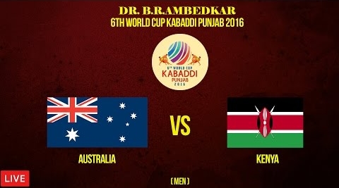 Australia vs Kenya - 6th World Cup Kabaddi Punjab 2016 Recorded Match - 4th November