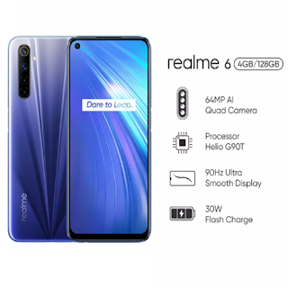 realme 6 4/128GB 64MP QuadCamera