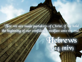 Hebrews 3:14 Christian Wallpaper