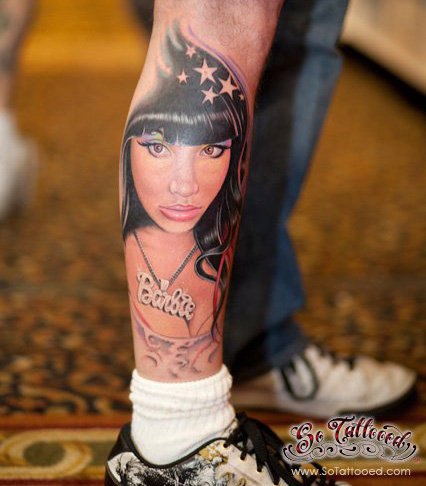 nicki minaj tattoo on her back. nicki minaj tattoo on her back. Fan Gets Nicki Minaj Tattoo On