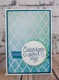 Celebrate Your Day Card Featuring the Irresistibly Floral Papers from Stampin' Up! UK But No Flowers!  Get yours here