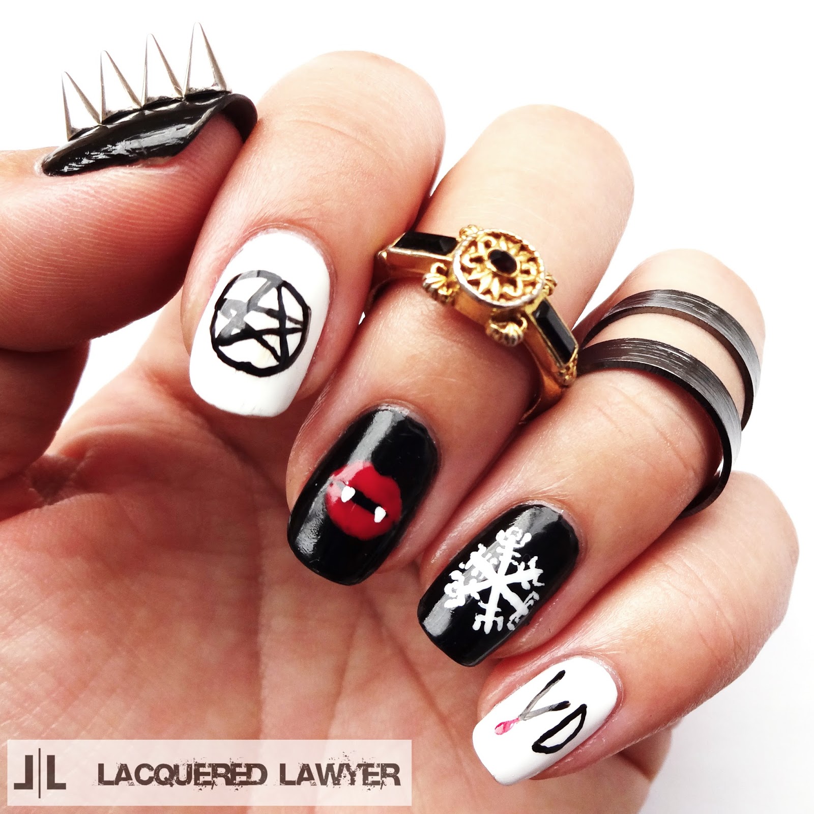 Vampire Diaries Nails