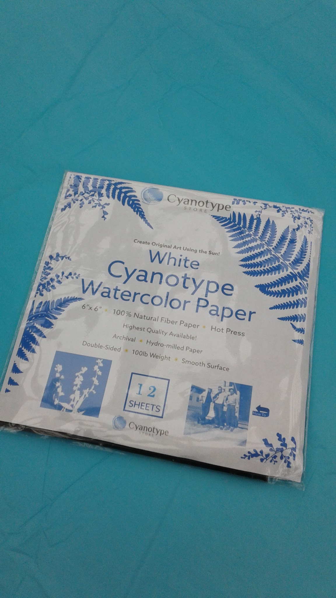 A6 Size Cyanotype Material Pack Set With Cyanotype Paper, Botanical  Materials, Clips And Instruction For Beginners
