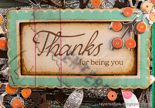 Layers of ink - Silverware Thank You Card Tutorial by Anna-Karin Evaldsson.