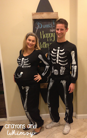 Halloween Pregnant Skeleton Costume