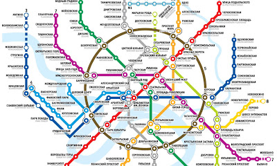 Metro map of Moscow