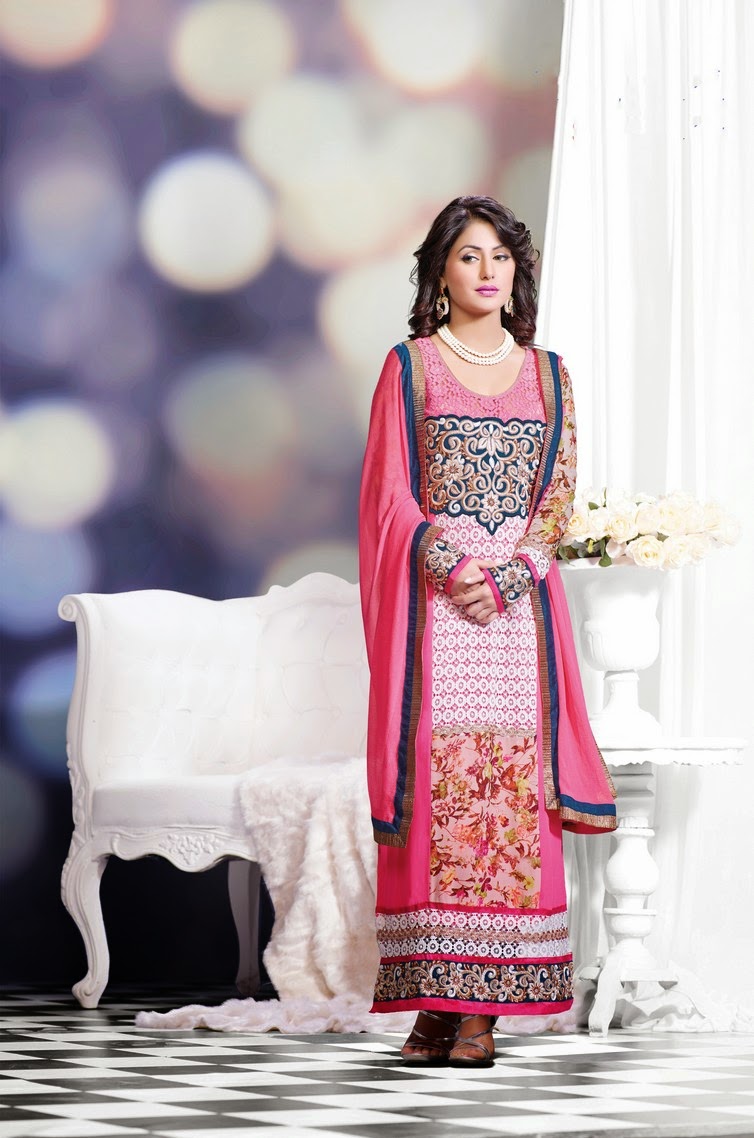 Heena Khan Designer Anarkali Salwar Suits