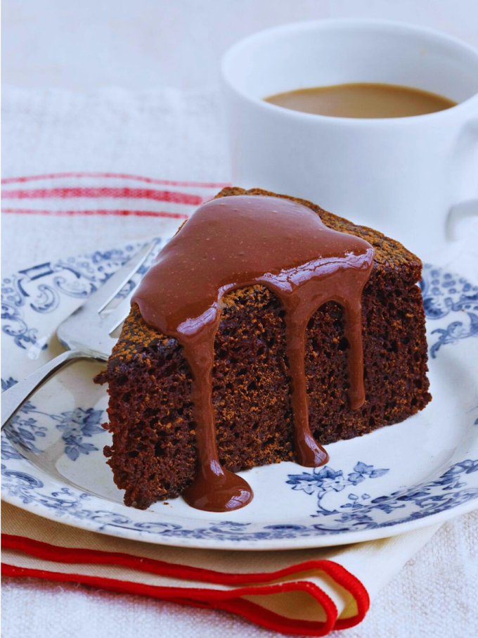 Chocolate Cake with Chocolate-Orange Sauce