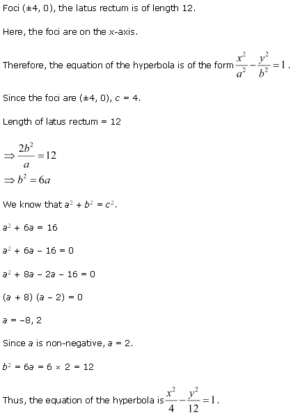 Solutions Class 11 Maths Chapter-11 (Conic Sections)