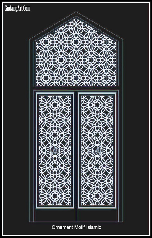  Motif  Pintu Masjid  Desain Ornamen Pintu Masjid  Gudang 