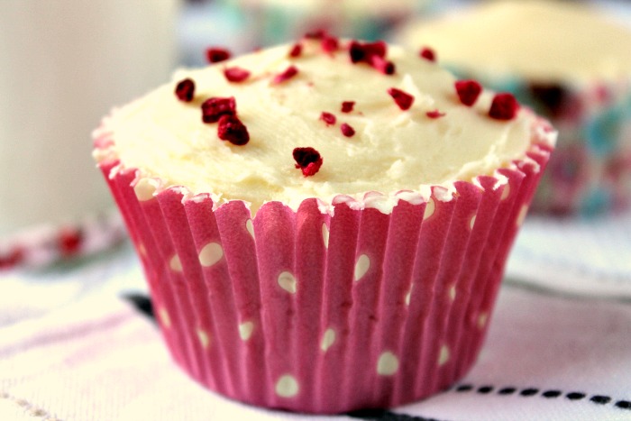 Cute Cupcakes with Strawberry Frosting