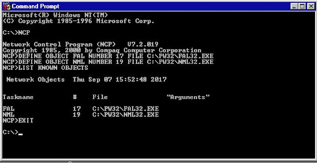 Supratim Sanyal's Blog: DEC Pathworks Windows NT - Configure FAL and NML server objects from NCP - DECnet